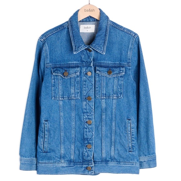 ba&sh Tuxla Blue Denim Jacket
